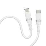 HIDISC USB Type-C to Type-C (C to C ケーブル） 1m マシュマロホワイト やわらかで絡みにくい PD100W対応 超急速充電 HD-STCC100W1WH