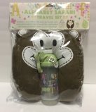 Alphabet Safari Travel Set: Neck Pillow, Bottle Water and Insulated Tote (Dark Green) by Tri-coastal