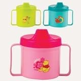 Disney Baby Winnie the Pooh Cup with Double Handles (Pink) by Baby King [並行輸入品]