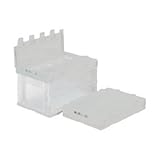 折りたたみコンテナ（フタ一体型） クリア 50.4L 1台 型番：554310クリア 生活用品 インテリア 雑貨 日用雑貨 収納用品 top1-ds-1645090-ah [簡素パッケージ品]