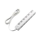 エレコム 個別スイッチ付省エネタップ(横挿しタイプ) T-E5C-2620WH　エレコム [簡易パッケージ品]