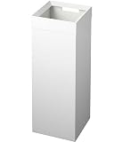 山崎実業(Yamazaki) トラッシュカン 角型 ロング ホワイト 約W22.5XD22.5XH60cm タワー tower ゴミ箱 ダストボックス スリム 4488
