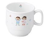 スタッキングマグカップ フレンド 子供食器 給食食器 強化磁器 陶器 日本製