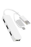 エレコム USBハブ USBHUB2.0 Type-C変換アダプタ付 4ポート ホワイト U2H-CA4003BWH