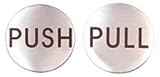 C.R. LAURENCE RPP2PS CRL Polished Stainless 2" Round Push/Pull Set - Etched Stainless Steel [並行輸入品]