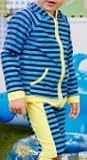 【Babystity】 子供 ベビー 男の子 水着 カラーボーダー (上下別タイプ) (100cm) KR-SWI098
