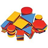 School Smart Attribute Blocks - Set of 120 - Assorted Colors