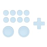 PlayVital シリコンの十字キーボタンカバーやサムグリップセット-Switch Lite対応用十字キーボタンキャップ、Switch/有機el/Switch Lite対応用ABXY方向キーボタンキャップ、ボタン保護カバー【ヘブンブルー】