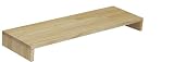 WOODPRO パイン材 モニター台 デスクシェルフ 幅75cm 高さ10cm 奥行30cm 無塗装 完成品 木製 モニタースタンド 卓上 パソコン台 ディスプレイ台 机上台 コの字ラック 受注生産