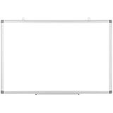 A AIRLLEN ホワイトボード 壁掛け 600×900mm 磁気強化 アルミ合金フレーム 縦横設置対応 マグネットボード 壁掛け イレーサー付マーカー付属 配送無料