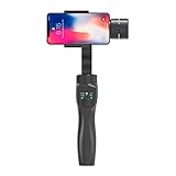 片手持ち3軸スタビライザー 360°手ブレ防止 専用APP不要 Vlog作り 自撮り用 iPhone/Android対応 日本語取説付属