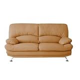 ソファー 2.5人掛け【Liveral】ブラウン スチール脚 ハイバックソファ【Liveral】リベラル【代引不可】 生活用品 インテリア 雑貨 インテリア 家具 ソファ 二人掛けソファ 合成皮革 soz1-40105048-11600-a