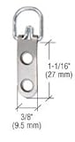 CRL 2-Eyelet Economy Swivel Metal Hangers - Package by C.R. Laurence
