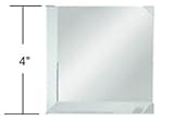 CRL 4インチミラー正方形Beveled on 2 sides