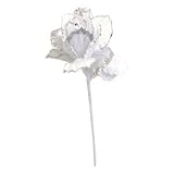 26 "ホワイトベルベット薄手ローズ6 "花