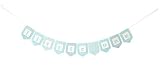 Little One Banner Bunting Laser Cut Felt 50 inches wide - Baby Shower - Blue [並行輸入品]