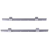 SBR12 リニア レール ガイド システム - 600mm、SBR12 レール 2 個と SBR12UU リニア ベアリング 4 個付き - CNC、3D プリンタ、ロボット工学向けの精密リニア モーション