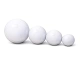 【くまがや工販】 ビーチボール 白 かわいい マット ホワイト 87cm 57cm 40cm 30cm (57cm)