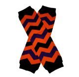 CHEVRON ORANGE, BLACK & PURPLE ZIG ZAG (HALLOWEEN) - Baby Leggings by BubuBibi [並行輸入品]