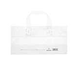 HEIKO 手提げポリ袋 ポリチャームバッグ 350～500ml 6缶用 ナチュラル 表記入り 50枚入 006633441