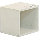 木製CDボックス【moku】 幅16cm×奥行16cm ホワイト（白）【代引不可】