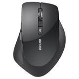 バッファロー 2.4Ghzワイヤレスマウス BlueLED光学式/静音/5ボタン DPI切り替...