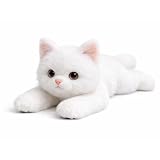 猫 ぬいぐるみ 大きい 抱き枕 動物 白猫 ネコ ねこ 抱きぐるみ リアル猫ぬいぐるみ 可愛い もちもち ふわふわ (しろねこ, 30cm)