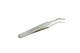 SE 563TW-CH Curved Tip Micro Tweezers, 3", Stainless Steel [並行輸入品]