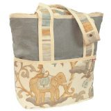 Hoohobbers Tote Diaper Bag, Blue Cirque by Hoohobbers