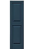 窓飾りシャッター　STD RAISED PANEL 12"x43" CLASSIC BLUE