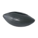 【4個入】花器(花瓶/フラワーベース) エフ コラ 長さ22cm 穴無し ブラック(黒) 〔ガーデニング用品/園芸〕