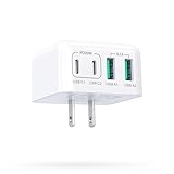 合計40W iPhone 16 USB コンセント 急速充電器 PD 単ポ-ト20Wまでの高出カ USB 充電器 2USB-A&Cポート 20W 3.0A 急速 ACアダプター 新型 コンパクト 超軽量 Type-C iPhone/iPad/Galaxy その他Android各種対応