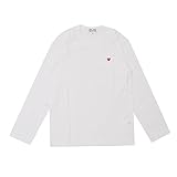 [PLAY COMME des GARCONS (プレイ コムデギャルソン)] SMALL RED HEART L/S TEE 長袖Tシャツ WHITE [XLサイズ]