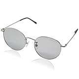 [エイトトウキョウ] サングラス 偏光 偏向 メンズ レディース ブルーライトカット 日本製 ウェリントン ボストン 軽量 ライトカラー ドライブ バイカー メガネ スポーツ 運転用 釣り 野球 ゴルフ UVカット ブルーライトカット 高性能レンズ [ 鯖江製 レンズ ] シルバー/ライトスモーク TAC8301-SV-LSM