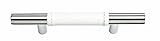 Atlas Homewares 280-WT/CH Zanzibar Collection 5.35-Inch Leather Pull, Polished Chrome [並行輸入品]