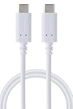 エレコム USB Type C ケーブル 2m 【 USB-C to USB-C 】 60W USB2.0 PD対応 急速充電 PS5/4対応(PS4の充電不可) ホワイト GM-CC20WH