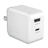 BESTEK USB-C PD 充電器 65W GaN: 窒化ガリウム採用 急速充電器 タイプC USB充電器 Type-A 1ポート Type-C 1ポート PD対応 ACアダプター 合計 2ポート USB コンセント PSE認証済み AC式充電器 G651CA1