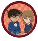 名探偵コナン バッジ缶(お茶漬け入) 【缶バッジの柄：江戸川コナン＆灰原哀】単品 食玩