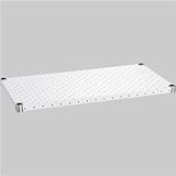 （まとめ） エレクター パンチングシェルフ W450×D350mm ホワイト H1418PW1 1枚 〔×2セット〕