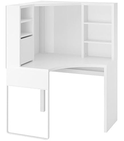 Amazon.co.jp: MICKE ミッケ コーナーワークステーション, ホワイト