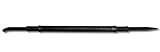 Nupla 34011 Black Steel Point and Curve Double End Pry Bar with Solid Nuplaglas Composite Handle, 44