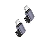 USB-C Type Cマグネット変換アダプター USB2.0 480Mpbs 11ピン マグネット 磁石コネクタ 100W/20V/5A 断線防止 PD急速充電対応 簡単接続 (04 L字型2個入り)