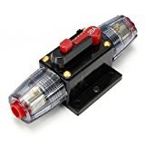 Hensych システム保護のための12V DC 20A 40A 50A 60Aカーオーディオインラインサーキットブレーカヒューズ (60A)