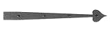 Acorn 18 – 3 / 4インチハートダミーストラップヒンジブラックIron