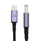xiwai 1.8m/5.9フィート Type C PD充電コード USB-C オス入力 DC 5.5x2.1mm 20V アダプター 電源 100W 135W 140W 65W ジャック延長充電ケーブル ノートパソコン用