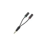（まとめ）エレコム ヘッドセット用φ3.5mm変換ケーブル AV-35AD02BK【×5セット】 ds-1624065