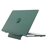 Ryo YXL MacBook Pro 14インチ ケース (M5/2025/A3426/A3427、M4/2024/A3112/A3185/A3401、M3/2023/A2918/A2992、M2/2023/A2779、M1/2021/A2442) 対応 スタンド 耐衝撃 マックブック カバー ダークグリーン
