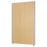 法人様向け カグクロ 木目調ローパーテーション メラミン 間仕切り H1200×W700 シルバーフレーム チーク 衝立セット PW0712SET1-MP