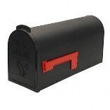 Flambeau T-R4501BL Standard Classic Mailbox, Rural Style, #1, Black [並行輸入品]