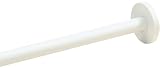 C.D. Sparling PSC-72-WH-WH 72-Inch Modular Shower Rod, White/White Ring by C.D. Sparling